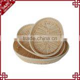 S&D Custom Size Mordern Design 100% Hand Woven Fruit Vegetable Basket Plastic Fruit Plate thumbnail-4