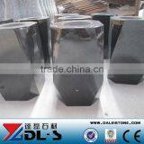 Vase for Tombstone Price Black Chinese Granite Vase for Cemetery Polished Vase and Chinese Glass Vase thumbnail-1