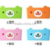 CY059 Multi-functional 4 Colors Tissue Box Cute Bear Paper Holder With Storage Grid thumbnail-2