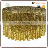 Colourful Round Sequin Elegant Wedding 100% Polyester Sequin Table Overlay