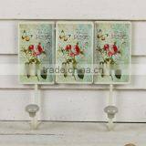 Hot Sale Paper Decal Metal Hanging Rose Design Hooks for Home Decor thumbnail-1