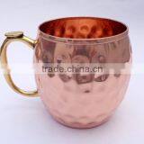 DEEPLY HAMMERED 100% COPPER MOSCOW MULE MUGS thumbnail-3