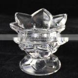 Glass Material and Candlestick Holder Type Tealight Candle Holder Flower Shaped thumbnail-3