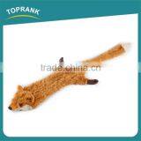Hot Selling Pet Chewing Unstuffed PV Plush Fox Shaped Dog Toys thumbnail-3