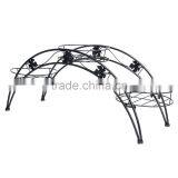 Elegant Arch Metal Potted Plant Garden Patio Display Rack With 3 Holders Flower Pots Holders Display Stand thumbnail-3
