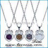 Latest Design Drusy Gemstone Druzy Pendant Wholesale Amethyst Natural Druzy Necklace thumbnail-4