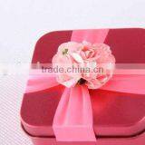 Square Metal With Rose Ribbon/gift Box thumbnail-3