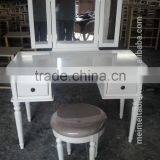 Bedroom Furniture White Dressing Table With Drawers for Girls thumbnail-2