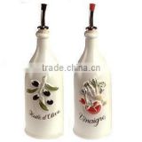 ceramic olive bottle