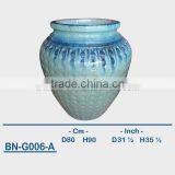 GLAZED CERAMIC OUTDOOR POT BN-G006 thumbnail-1