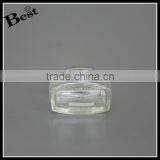100ml China Fancy Clear French Square Glass Bottle Cosmetic Perfume Screen Printing Silver Aluminum Seal Bottle Glass thumbnail-3