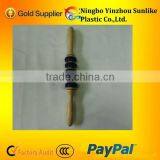Wooden Massage Stick With Five Rubber Rollers thumbnail-1
