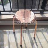 Factory Cheap Price Rose Gold Metal Bar Stool Outdoor or Home Goods Bar Stools thumbnail-3
