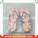 Chinese Slippers for Lady PE Slipper Stock Lots Vender 140808G