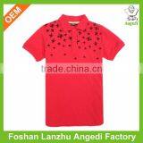 Fashion Design Cotton Polyester Polo Shirt Red thumbnail-1