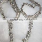 Antique Silver Payal ANKLETS Pair Feet Bracelet Toe Ring thumbnail-1