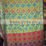 Hand Embroidered PHULKARI GEORGETTE DUPATTA SHAWL thumbnail-1