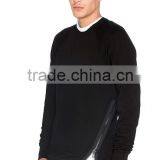 Custom Your Own Logo Wholesale Single Side Zipper Crewneck Sweatshirt for Men thumbnail-1