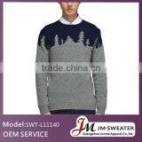 Fashionable Christmas Sweater Designs for Men 100% Wool Sweaters Custom Apparel thumbnail-1