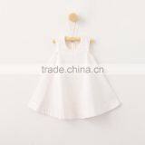 Baby Girl Summer Handmade Dresses Cotton Baby Clothes Wholesale Girls Soild Color Dress thumbnail-3