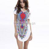 Zm50373b Lady Printed Dress Loose Clothes Women Summer thumbnail-1