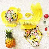 S31358W Bohemian Style Printed Swimwear for Kids Sex Young Children thumbnail-1