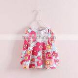 2016 New Design Comfortable Sleeveless Style Plain Dress With Flower Print Bow thumbnail-1