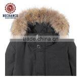 Whosale Woman Winter Outdoor Down Jacket With Fur thumbnail-4