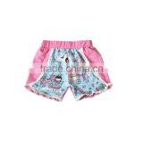 Kids Girls Clothing Wholesale From Turkey Children New Style Print Lace Ruffle Shorts thumbnail-1