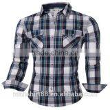 2016 New Wholesale 2ply 100% Cotton Custom Mens Casual Dress Shirts thumbnail-1