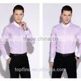Classic Fashion 100% Cotton White Collar & Cuff Long Sleeve Shirt Dress Men thumbnail-6