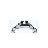 Adjustable Shamballa Bracelet, Clear Crystal Pave Rice Beads thumbnail-1