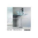 Sell Glass Basin With Bedplate and Crystal Pedestal and Pop Up thumbnail-1