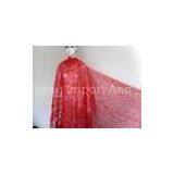 Red Handcut Guipure Lace Fabric Organza For Ladies / Girls Party thumbnail-1