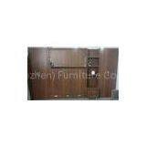 Dark Furniture Wall Bed , Double Space Saving Wall Bed With Bookshelf thumbnail-1