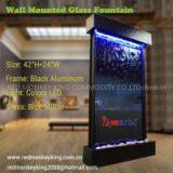 Wall Mounted Glass Fountain Aluminum Fountain Wall Decor Wall Fountain thumbnail-2