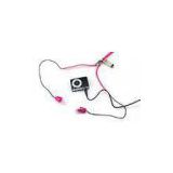 Plastic Stereo Zipper Earphones In Ears For Mp3 / Mp4 / Phones