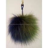 Fake Fur Pom Pom Bag Charm thumbnail-3