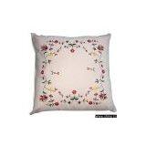 Embroidered Velveteen Cushion thumbnail-1