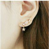 Fashion Jewelry Three Star Crawler Earring thumbnail-1