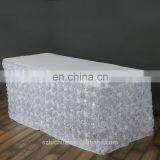 Fashion Design Polyester Satin Suzhou Decoration Wedding Table Skirt thumbnail-2