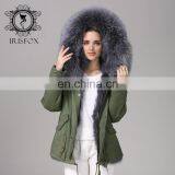 New Collections Winter Fur Coats Fox Army Jacket Women Outwear Parka thumbnail-6