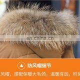 2017 New Winter Korean Loose Large Size Thick Plush Cotton in the Long Section of Large Fur Collar Jacket thumbnail-6