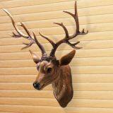 European Style Creative Gifts Resin Animal Deer Head Wall Hanging Interior Decoration Crafts Hang thumbnail-2