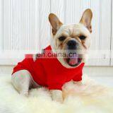 Pet Dog Cat Bulldog Bully Red Senior Brand Check T-shirt Corgi Pug Clothes Fat Dog Coat thumbnail-1