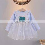 Girl's Dress Autumn New Crown Princess Skirt Gauze Dress Baby Girls Daily Wear thumbnail-3
