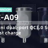 JOYROOM Car Charger Dual USB Mini Size Smart QC3.0 High Quality Universal Car Cell Phone Charger thumbnail-1