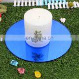 5'' 10'' 12'' Clear and Colored Round Mirror Candle Plate thumbnail-3