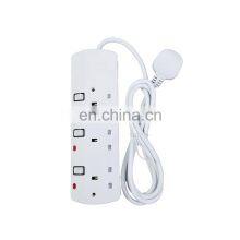 2021 New 13A Power Socket 3M 4 Gang Lead Cords Universal Power Extension Socket