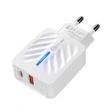 EU US Plug Mobile Phone Charger PD Charger Phone Charger Adapter for Smartphone for Iphone thumbnail-1